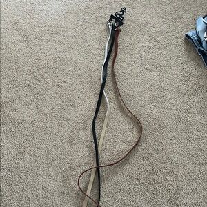 Cejon Trio Belt Set - White, Black, and Brown